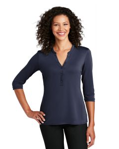 Port Authority Ladies UV Choice Pique Henley - LK750