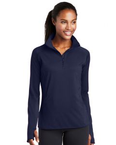 Sport-Tek Ladies Sport-Wick Stretch 1/2-Zip Pullover-LST850