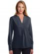Brooks Brothers Womens Open-Neck Satin Blouse - BB18009